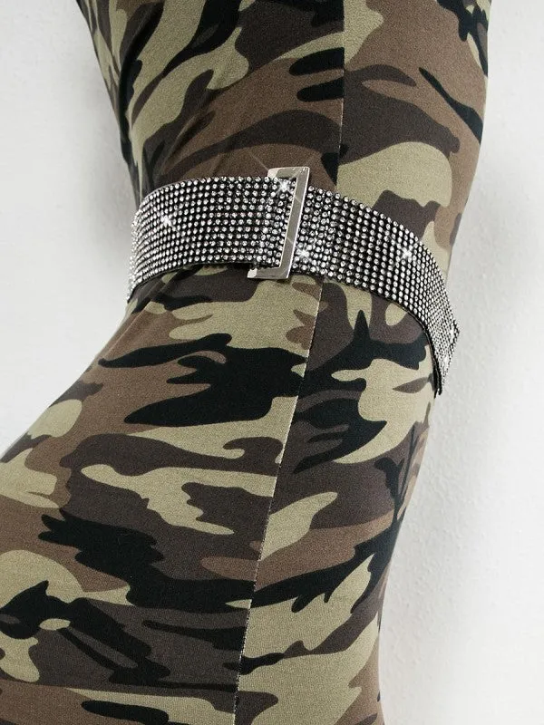 Round Diamond Buckle Belt