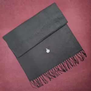 Royal Marines Cap Badge Classic Woven Scarf - Black