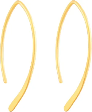Sacina Gold-tone Dainty Threader Dangle Small Spiral Earrings for Women, Minimalist Simple Earrings, Christmas Jewelry Gift for Women