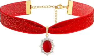 Sacina Rhinestone Victorian Choker, Velvet Chocker, Gothic Goth Choker, Vintage Necklace, Halloween Christmas Jewelry Gifts for Women