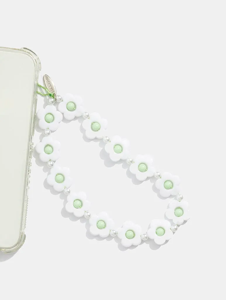 Sage Flower Beaded Strap