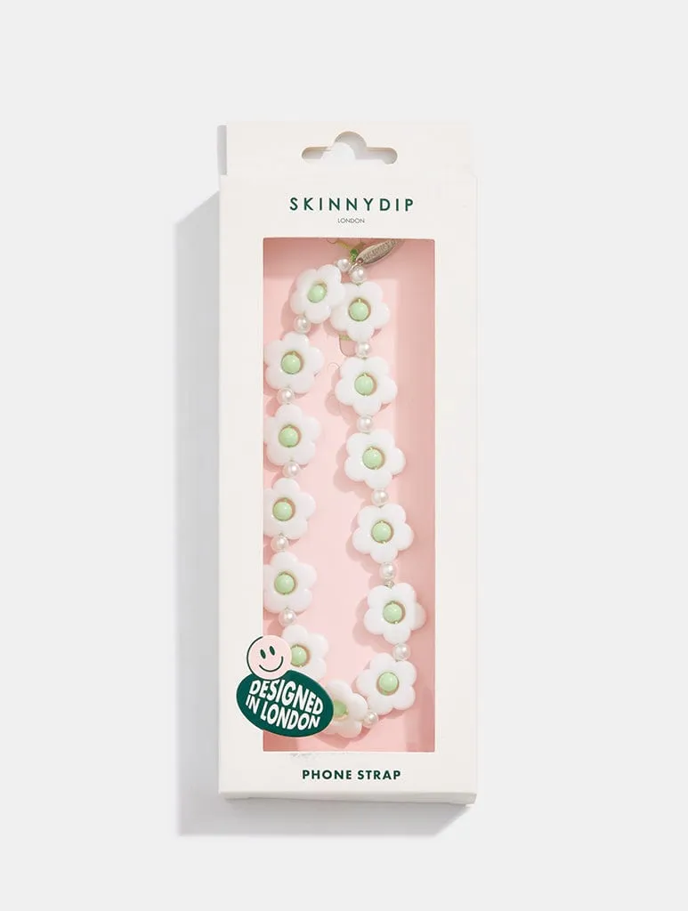Sage Flower Beaded Strap