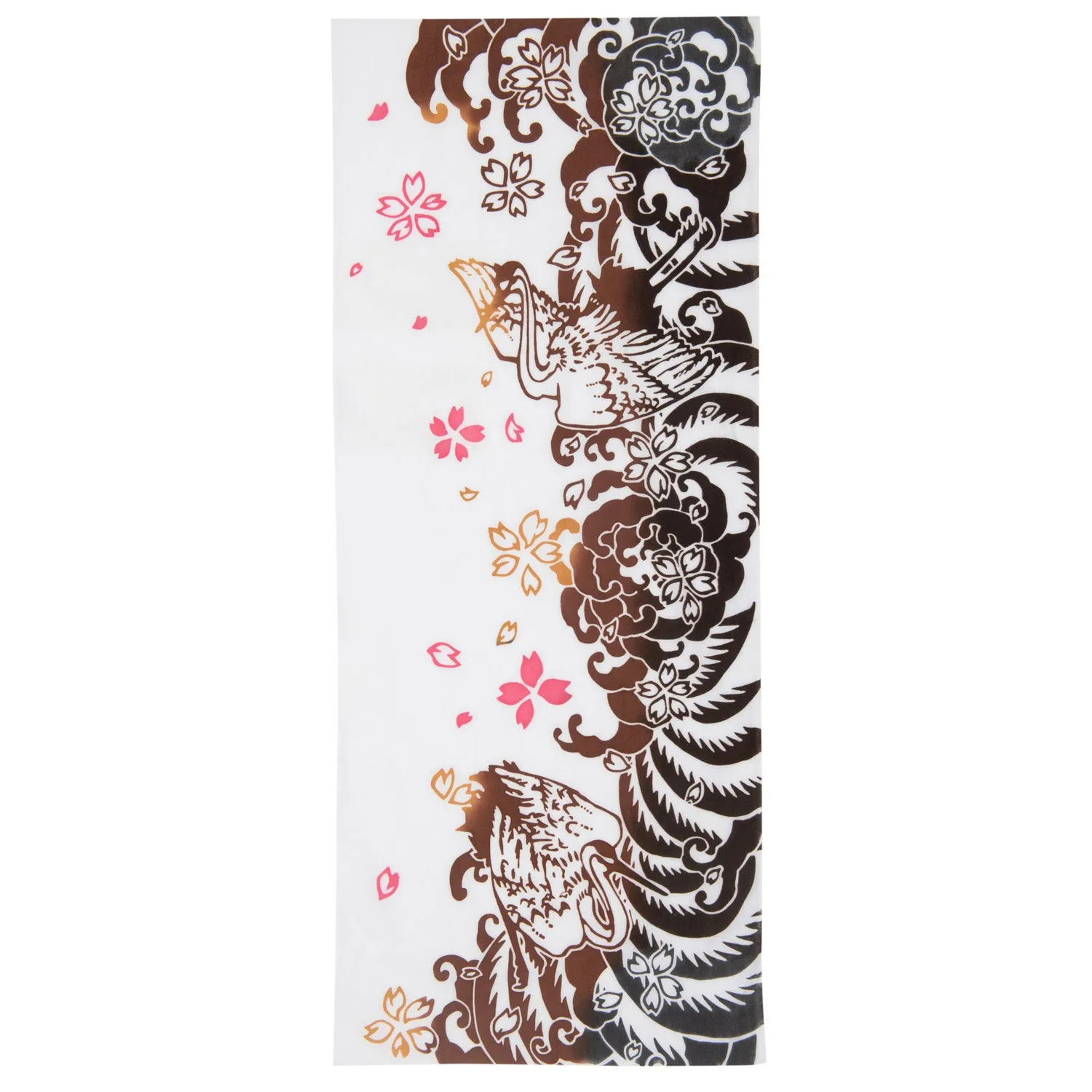 Sakura and Tsuru Cotton Japanese Tenugui