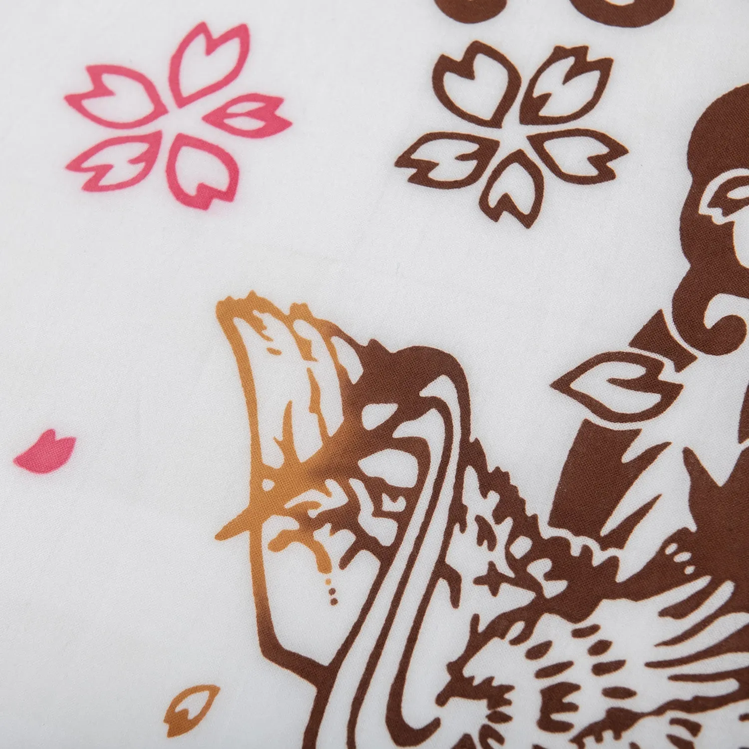 Sakura and Tsuru Cotton Japanese Tenugui