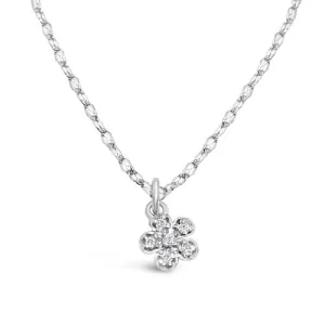 Sakura Diamond Flower Charm Bracelet