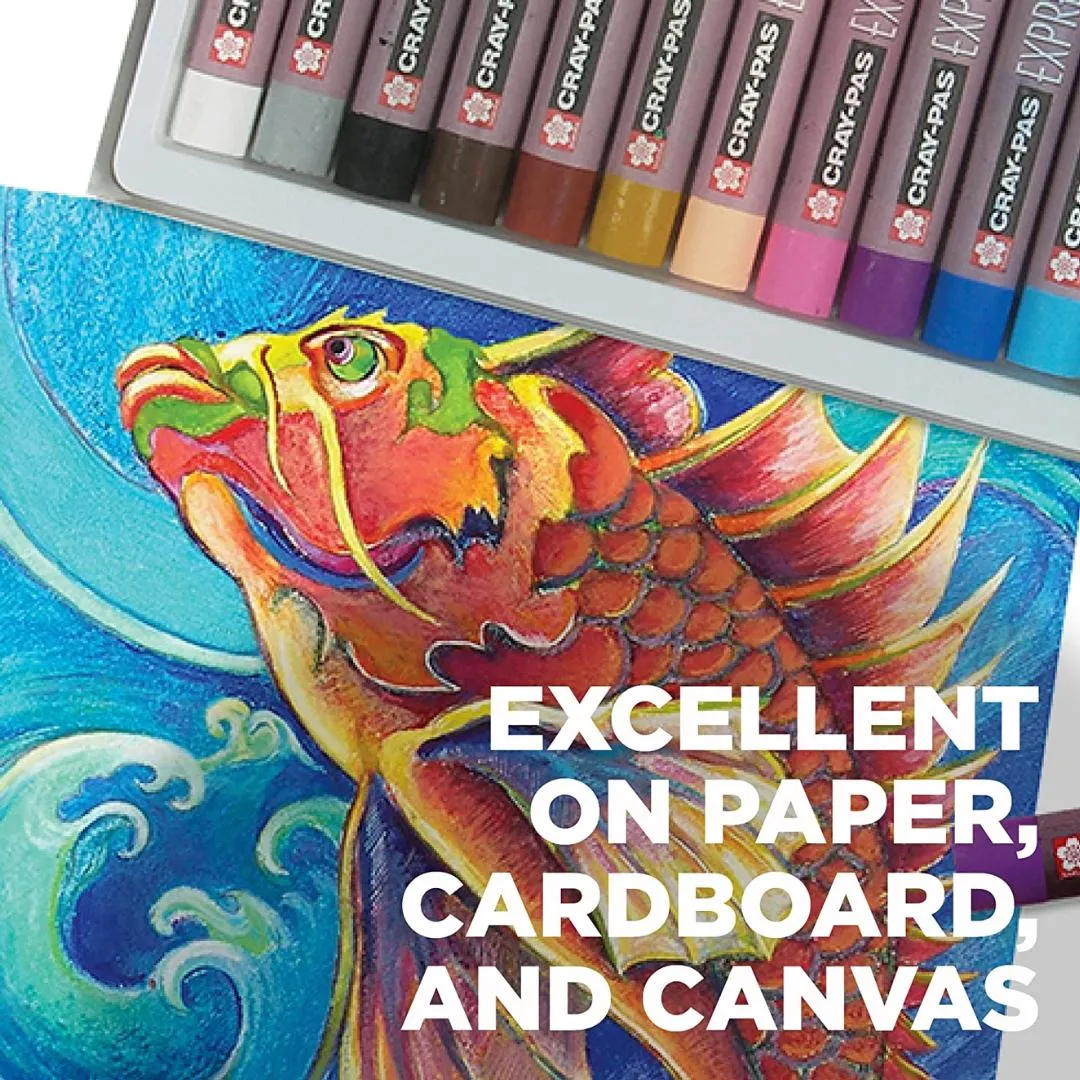 Sakura Expressionist Oil Pastels, Set Of 50 Assorted Colors