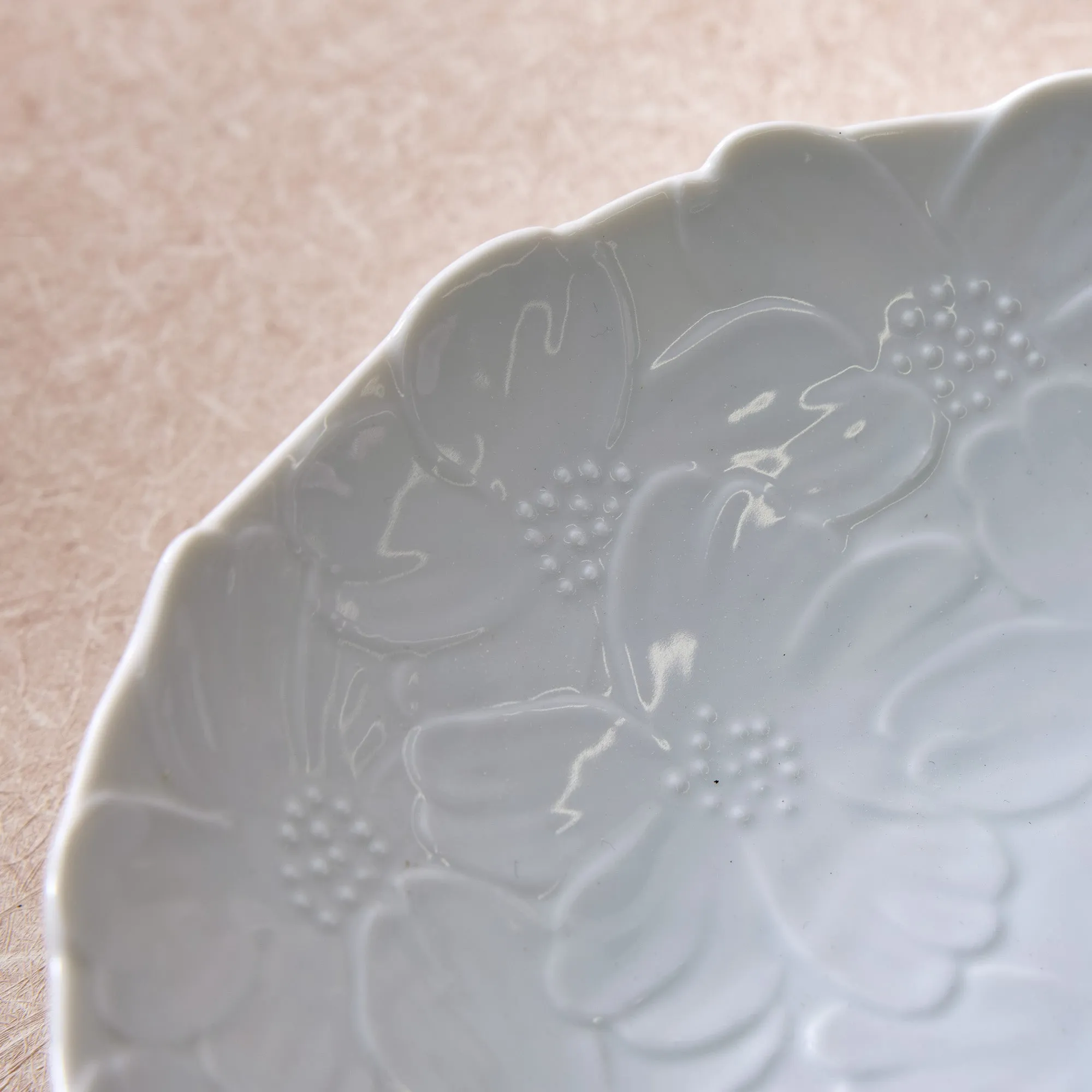 Sakura White Porcelain Plate