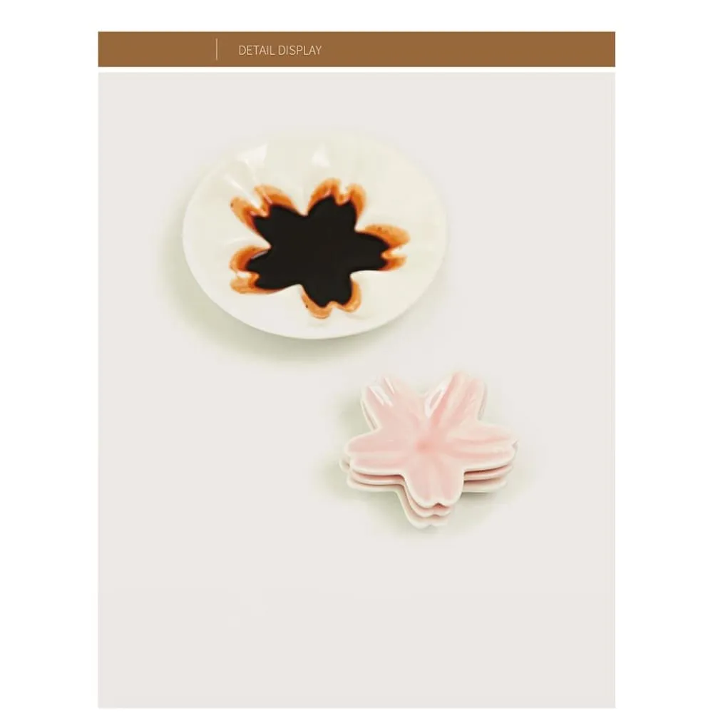 Sauce Plate and Chopstick Holder Set Sakura ( 2 colors)