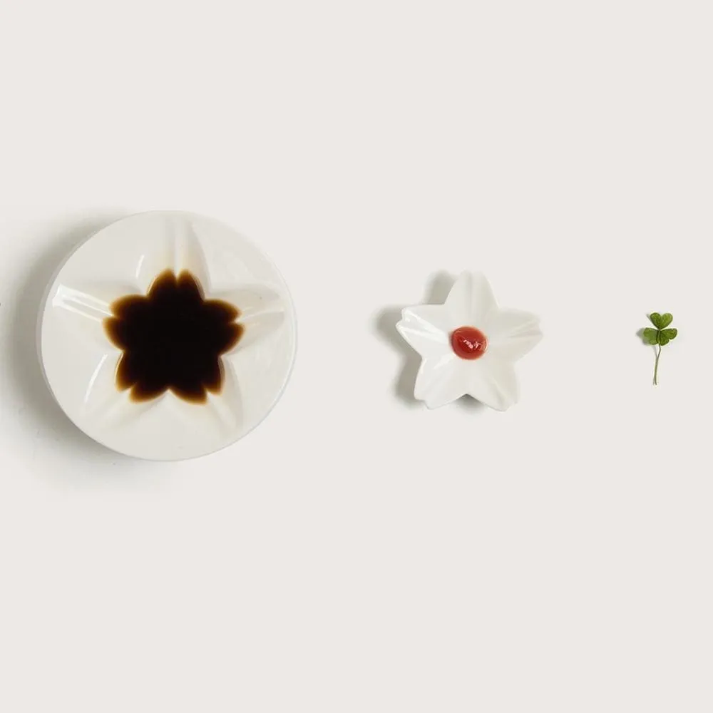 Sauce Plate and Chopstick Holder Set Sakura ( 2 colors)