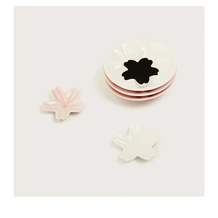 Sauce Plate and Chopstick Holder Set Sakura ( 2 colors)