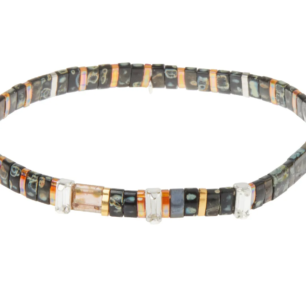 Scout Good Karma Miyuki Charm Bracelet | Love Always Wins: Eclipse/Sparkle/Silver