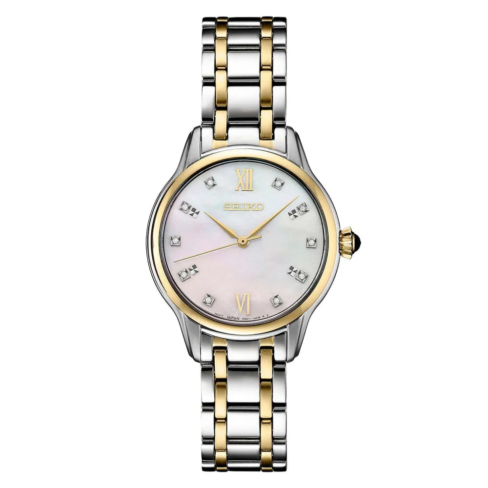 Seiko Diamonds Collection 29.5mm Two Tone Quartz Watch