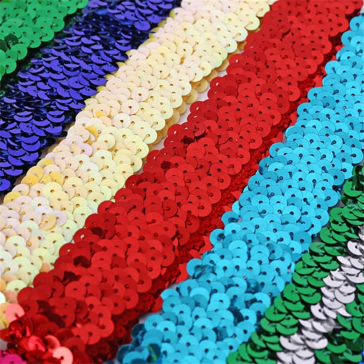 Sequin Headbands Elastic Stretch Sparkly Fashion Headband for Teen Girl Women Hairband Sport Head Band Carnival Party