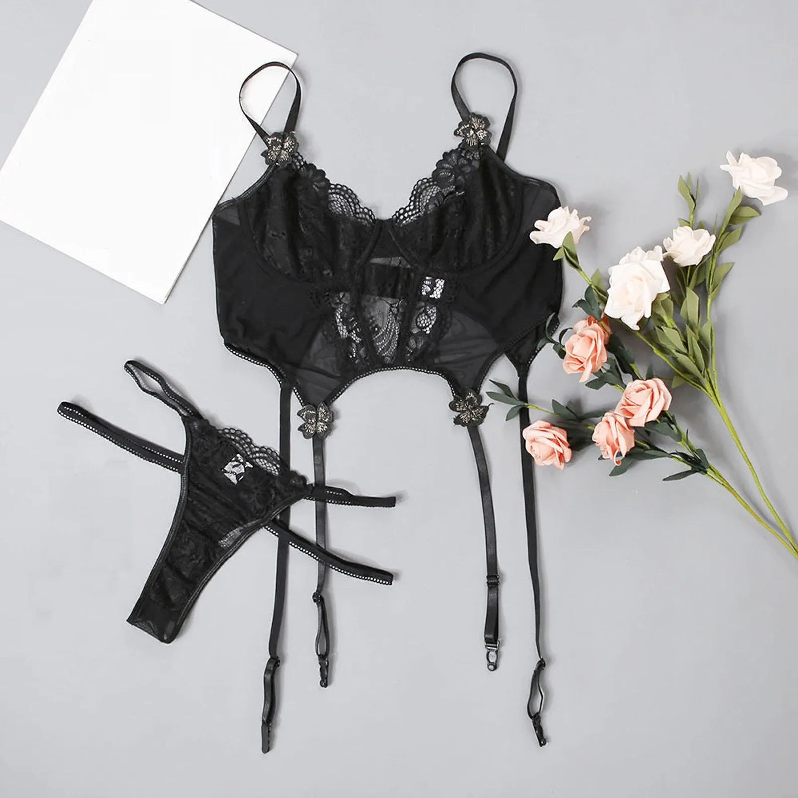 Sexy Embroidery Lingerie