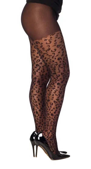 Sheer Leopard Tights