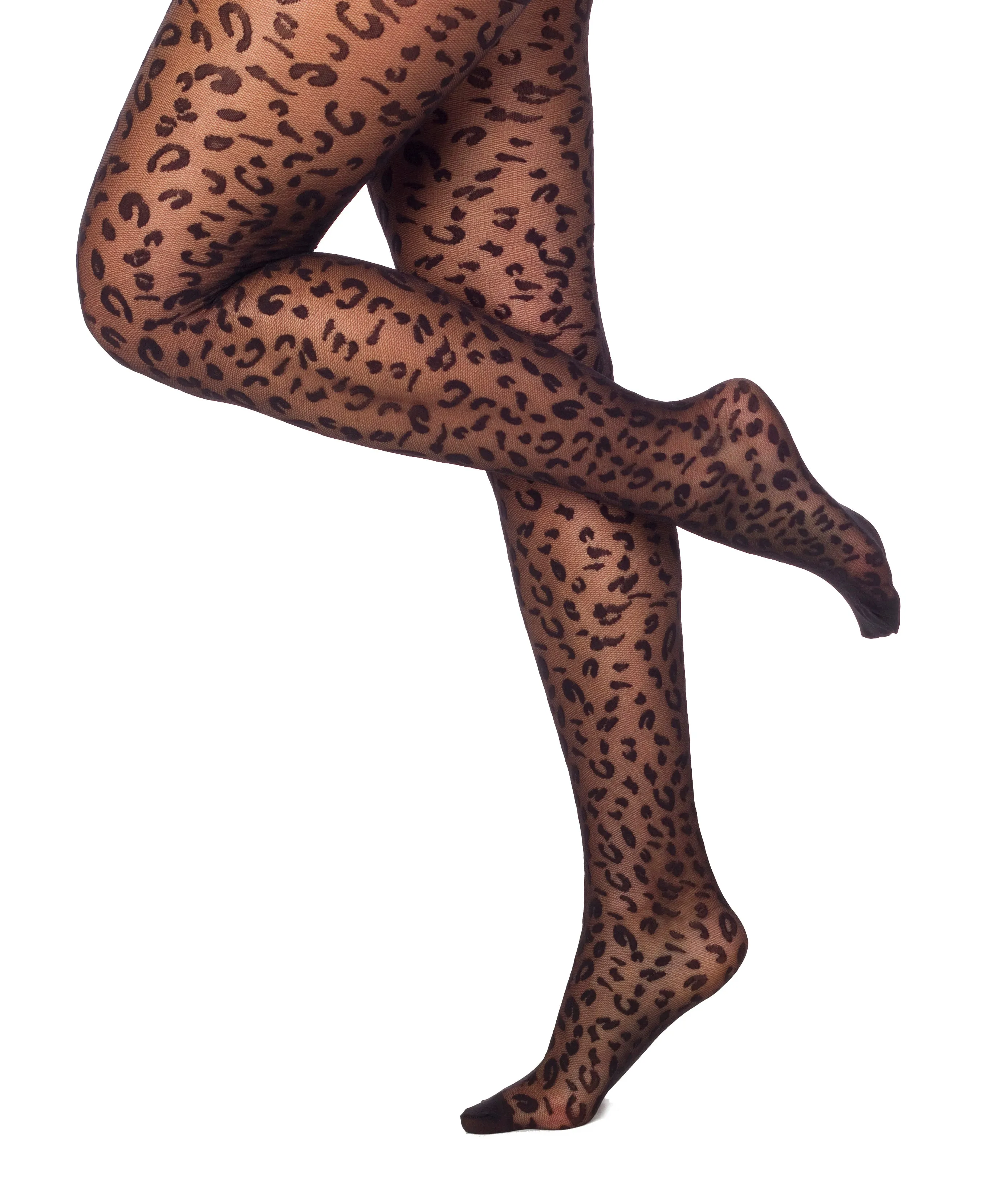 Sheer Leopard Tights