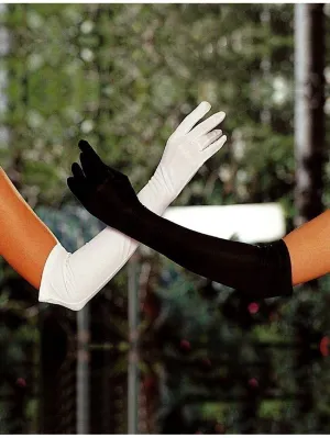 Shirley of Hollywood SOH-219 The elbow-length Satin Opera Gloves