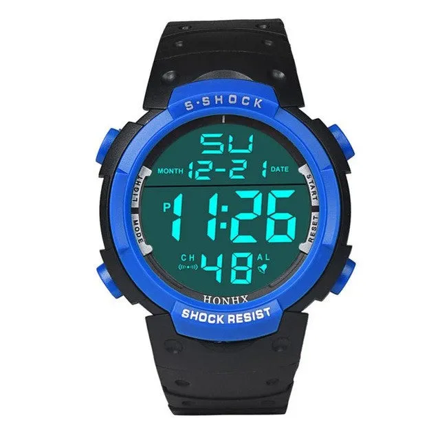 Shock Resistant LED Outdoor Sports Watch