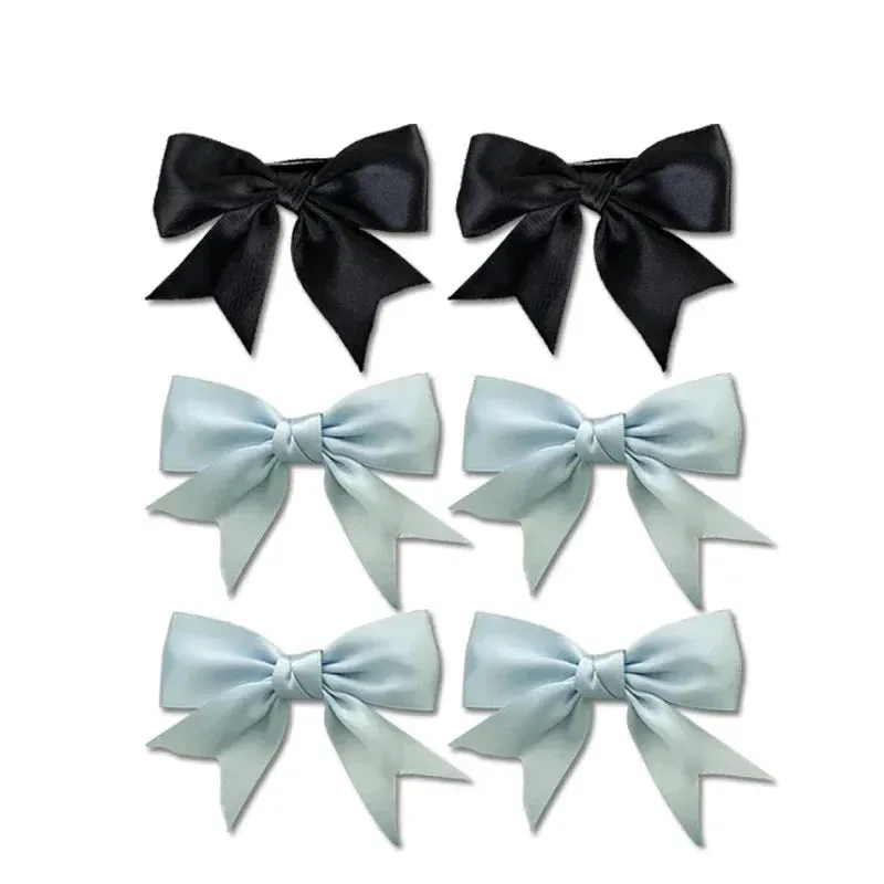 Silk Ribbon Bow Hair Clips
