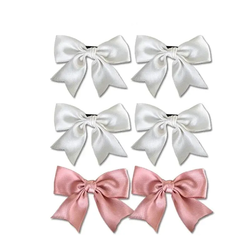 Silk Ribbon Bow Hair Clips