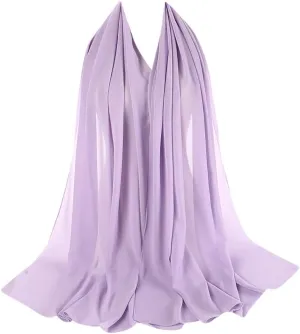 Silk Scarf for Women Women Silk Scarfs Scarf Chiffon Shawls Bubble Muslim Printe Headband Hijabs Wrap (Z, One Size)