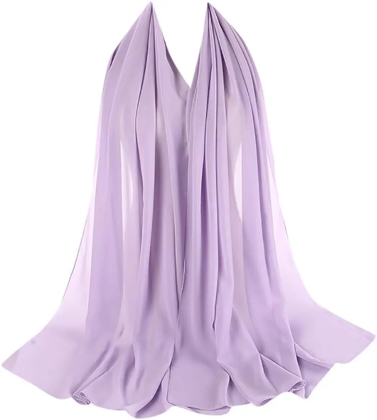 Silk Scarf for Women Women Silk Scarfs Scarf Chiffon Shawls Bubble Muslim Printe Headband Hijabs Wrap (Z, One Size)