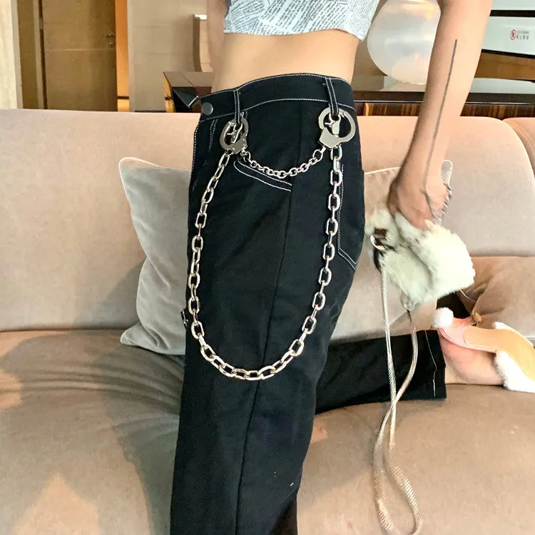 Silver Chain Belt Handcuffs