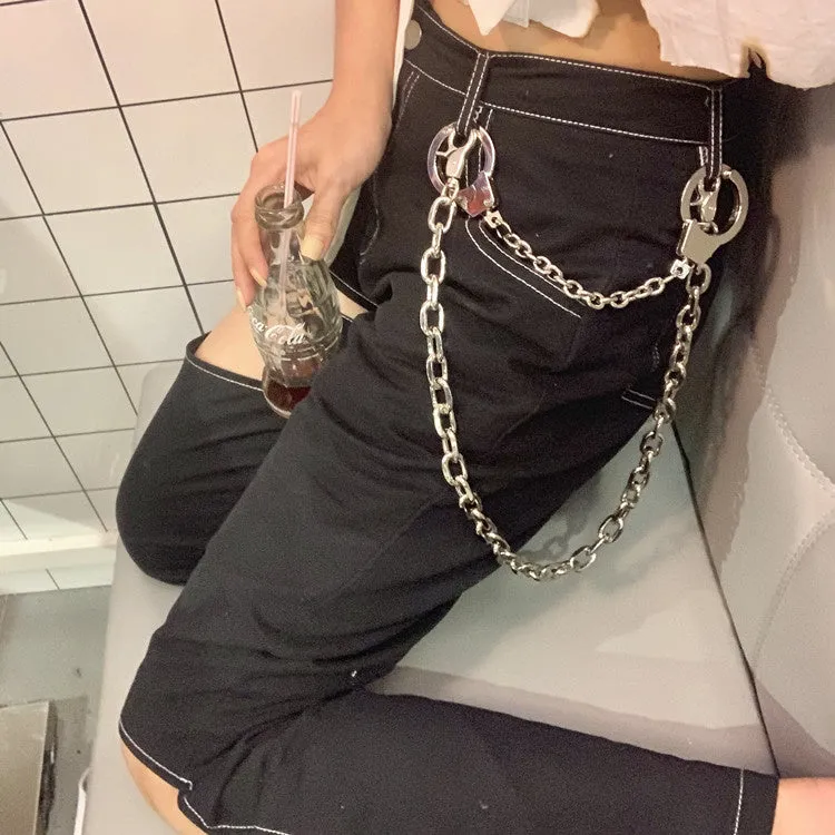 Silver Chain Belt Handcuffs