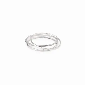 Silver Stacking Ring - Set of 3