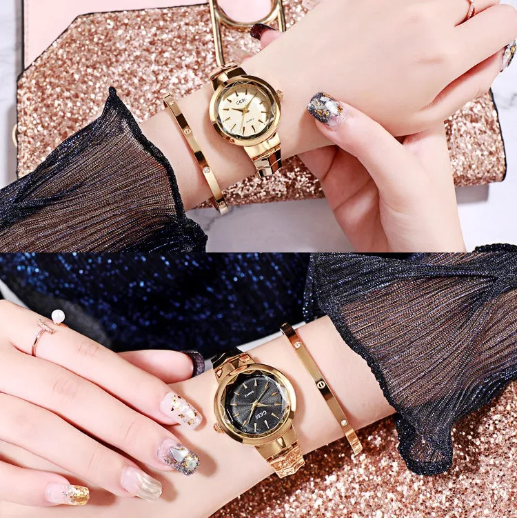 Simple Steel Strap Quartz Women's Watch