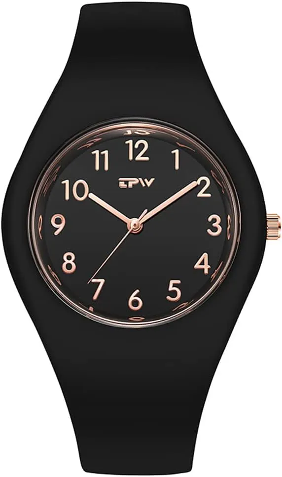 Simple Women Watches Minimalist Comfortable Silicone Strap 30M Waterproof Sport Watches Gifts for Women Girls