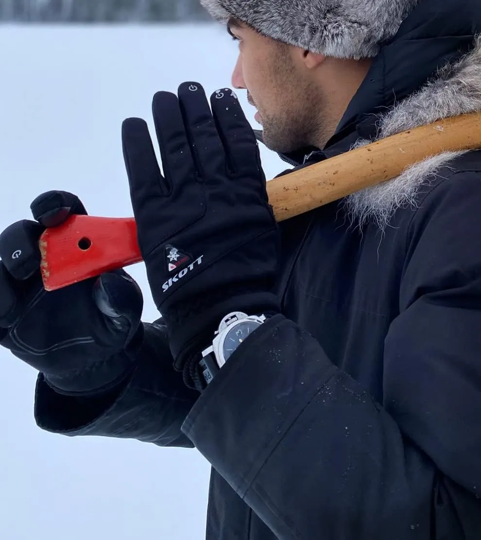 skott Blizzard Insulated Winter and Multi-Sport Gloves for Outdoor Activities with Unisex Design and Touch Screen Feature