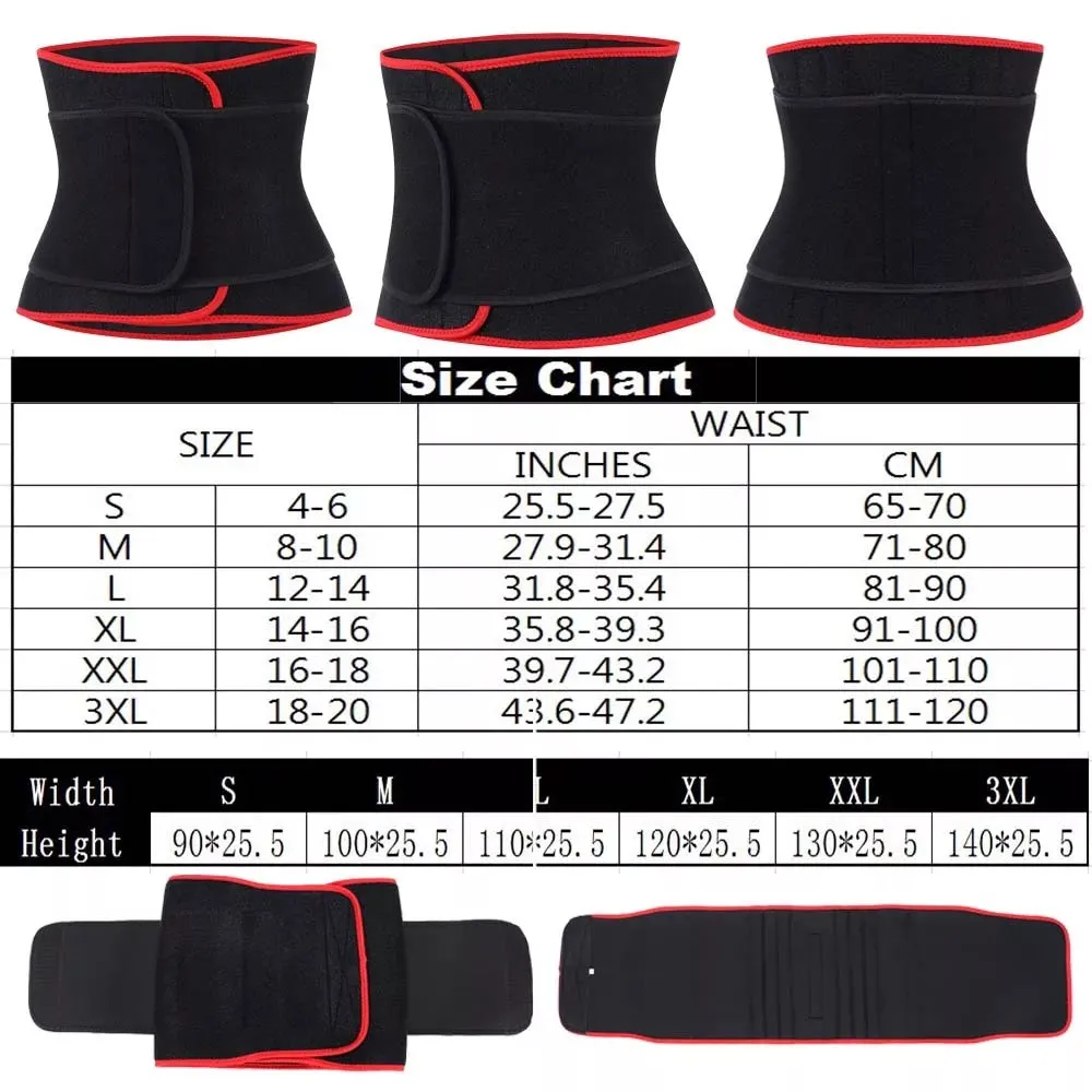 Slimming waist trainer corset sweat sauna waist fitness belt