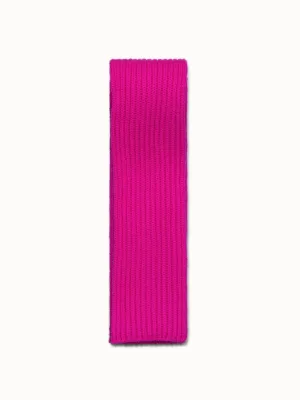 Small Ribbed Cashmere Scarf