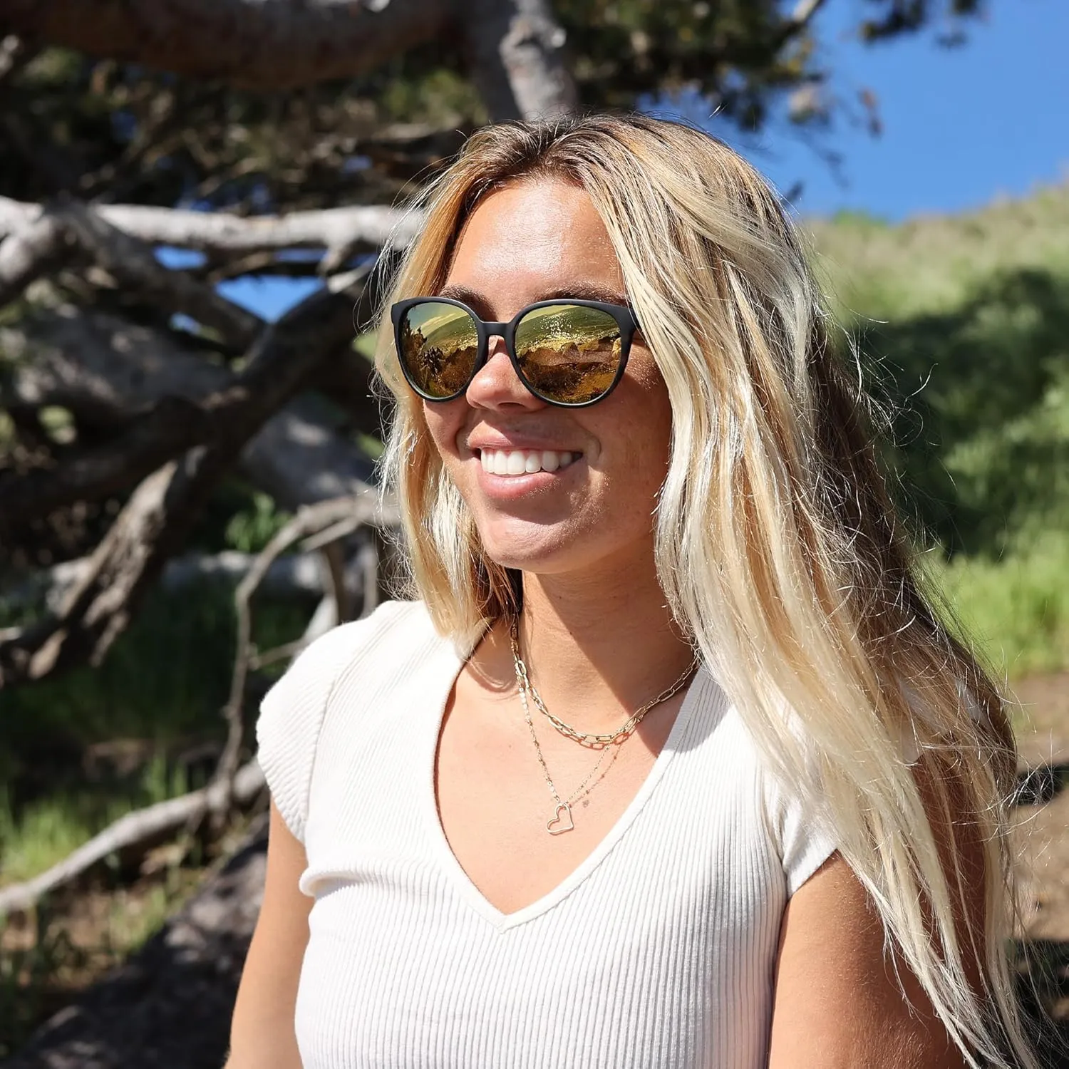 SMITH Cheetah Sunglasses with Polarized Lenses  Performance Sports Active Cat Eye Sunglasses  For Women