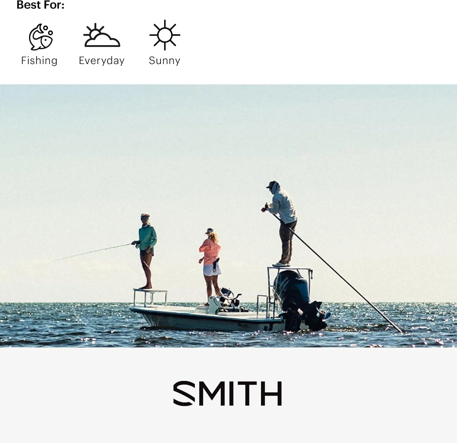 SMITH Longfin Sunglasses with ChromaPop Lenses  Polarized Performance Sports Active Sunglasses  For Men & Women