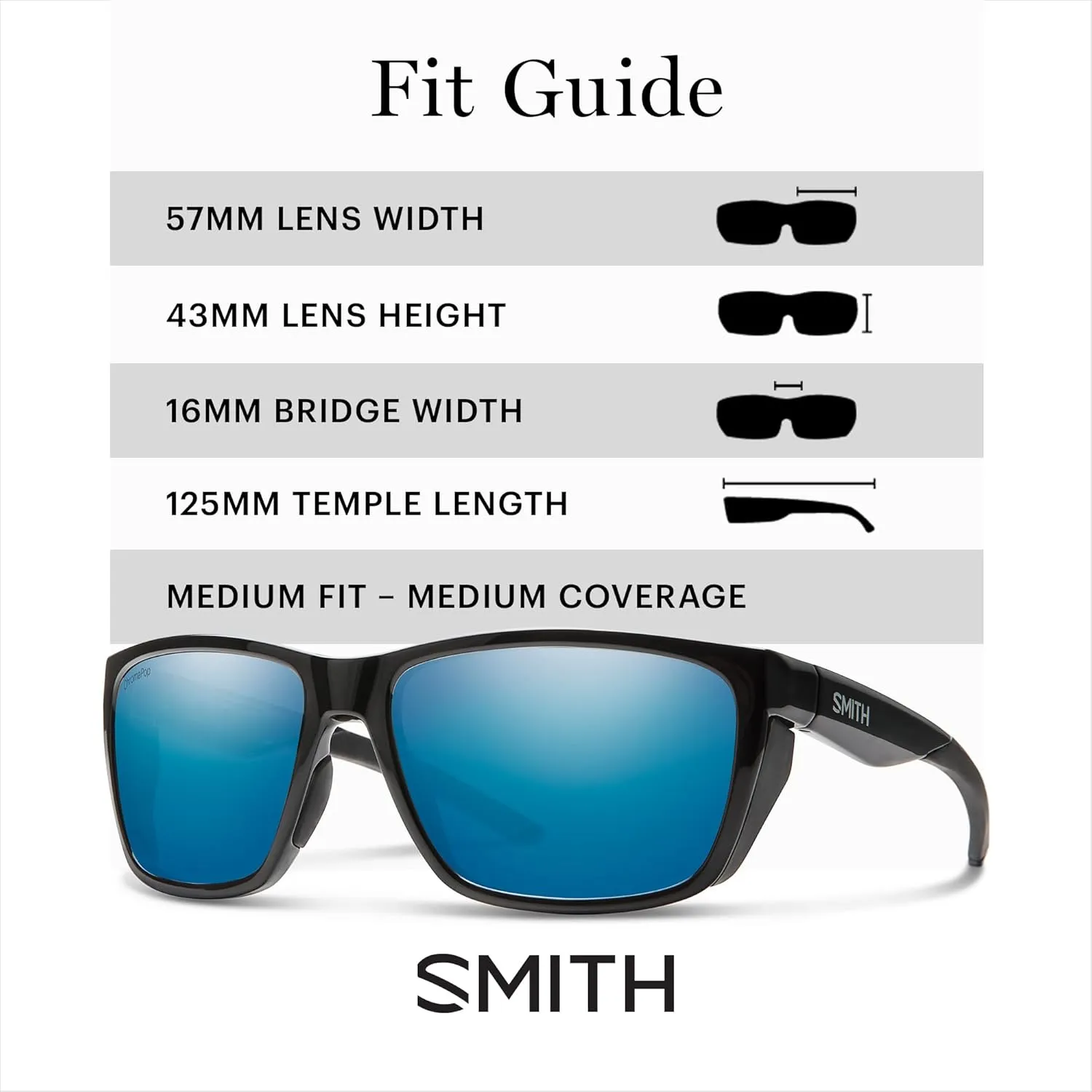 SMITH Longfin Sunglasses with ChromaPop Lenses  Polarized Performance Sports Active Sunglasses  For Men & Women