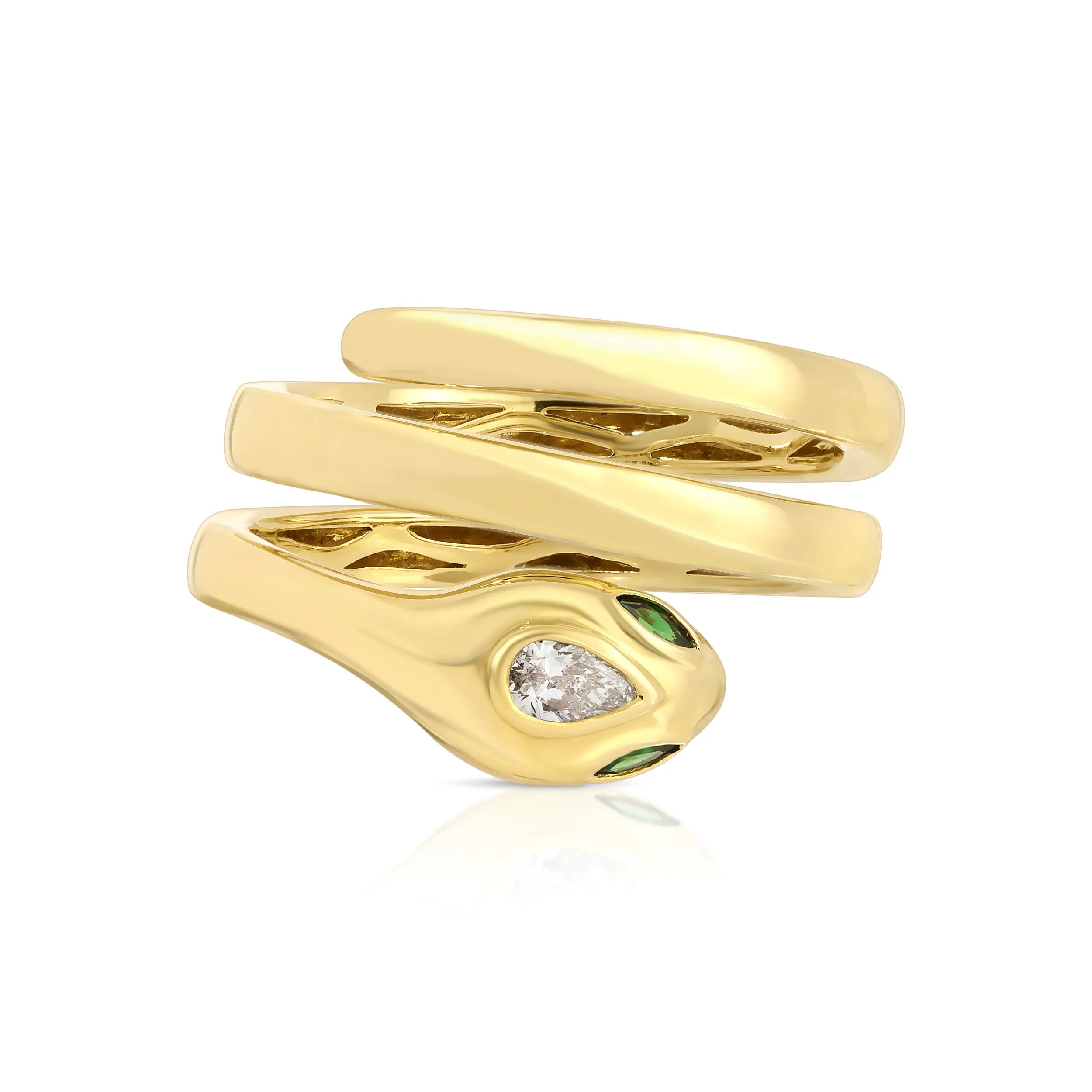 SNAKE COIL PINKY RING