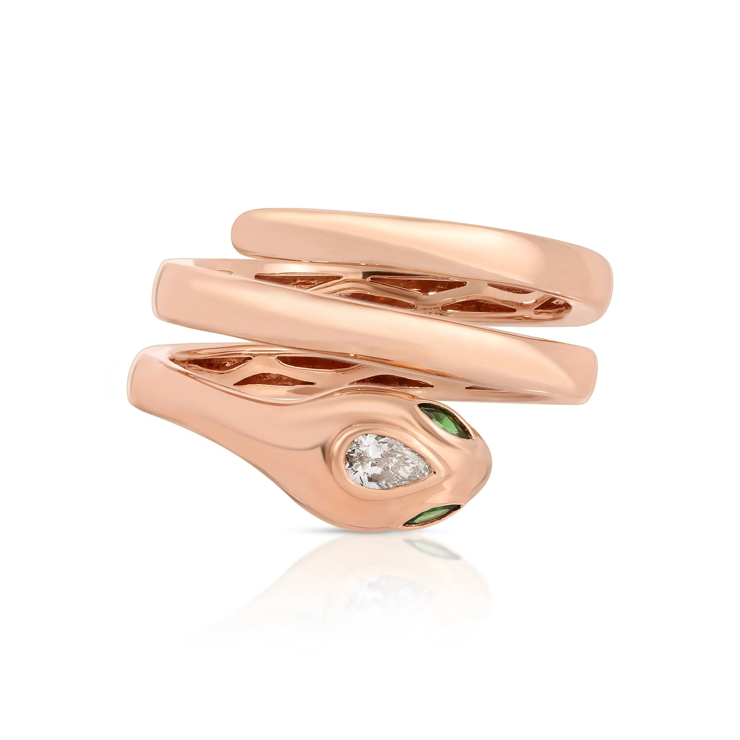 SNAKE COIL PINKY RING