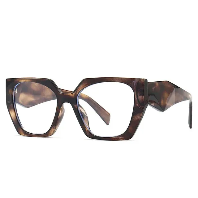 SO&EI Retro Polygon Cat Eye Colorful Sunglasses