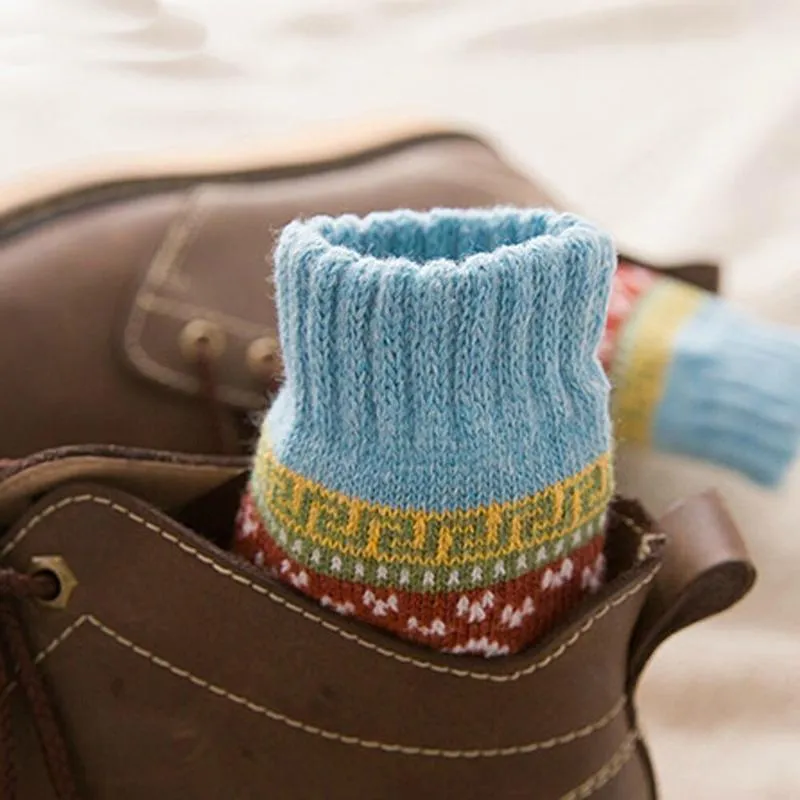Soft and Thick Retro Colorful Winter Socks