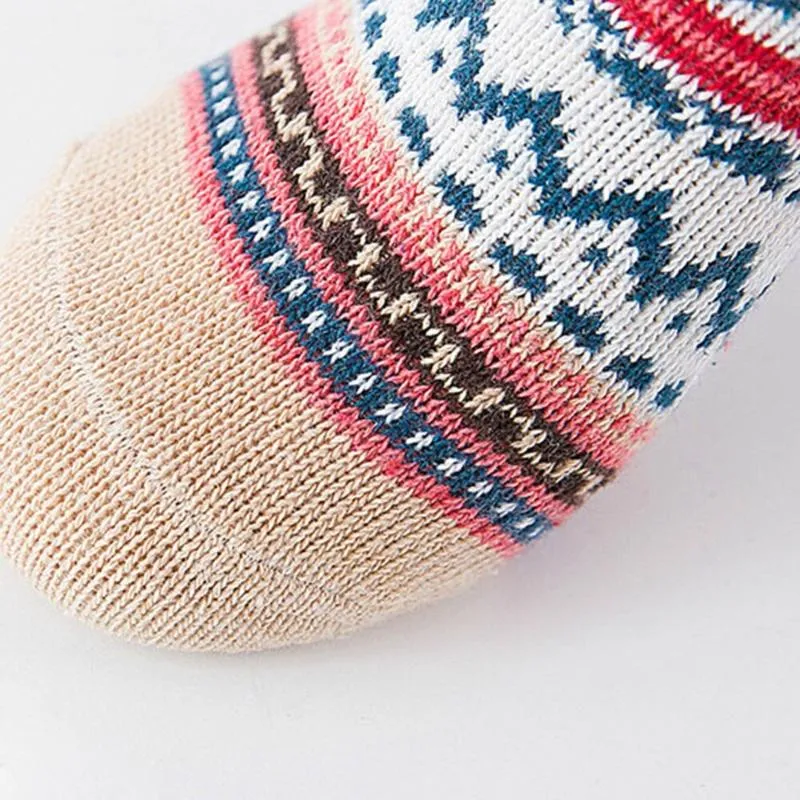 Soft and Thick Retro Colorful Winter Socks