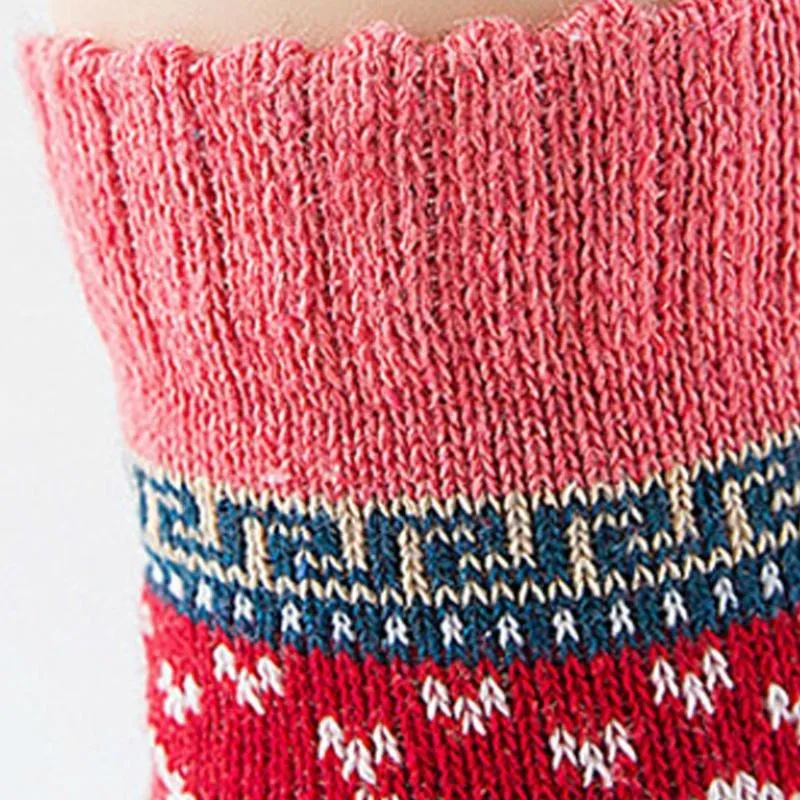 Soft and Thick Retro Colorful Winter Socks