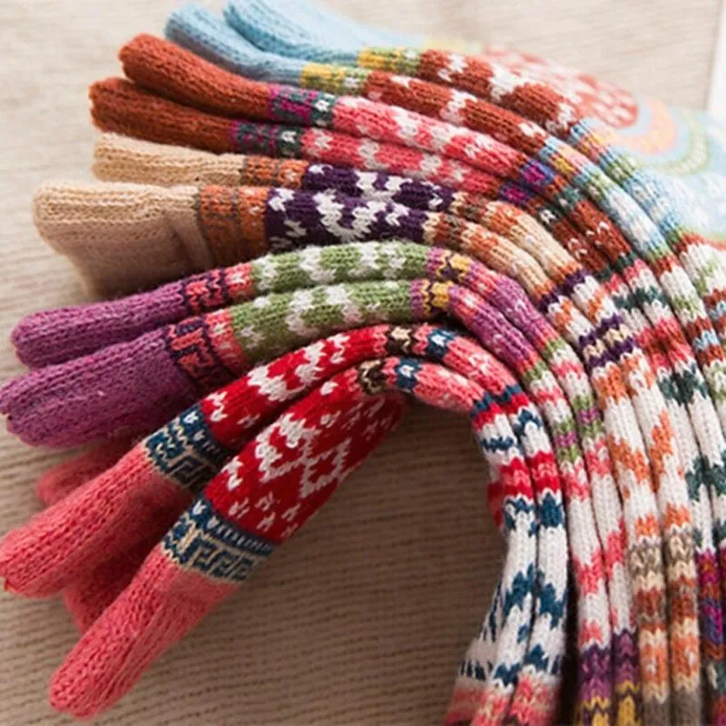 Soft and Thick Retro Colorful Winter Socks