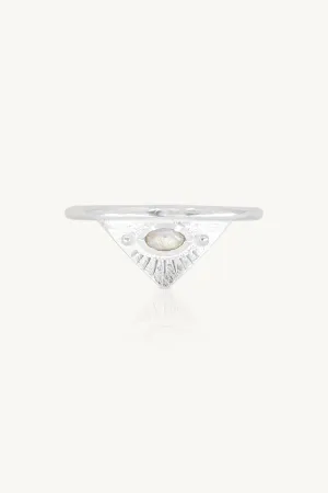 Solaris Moonstone Silver Ring