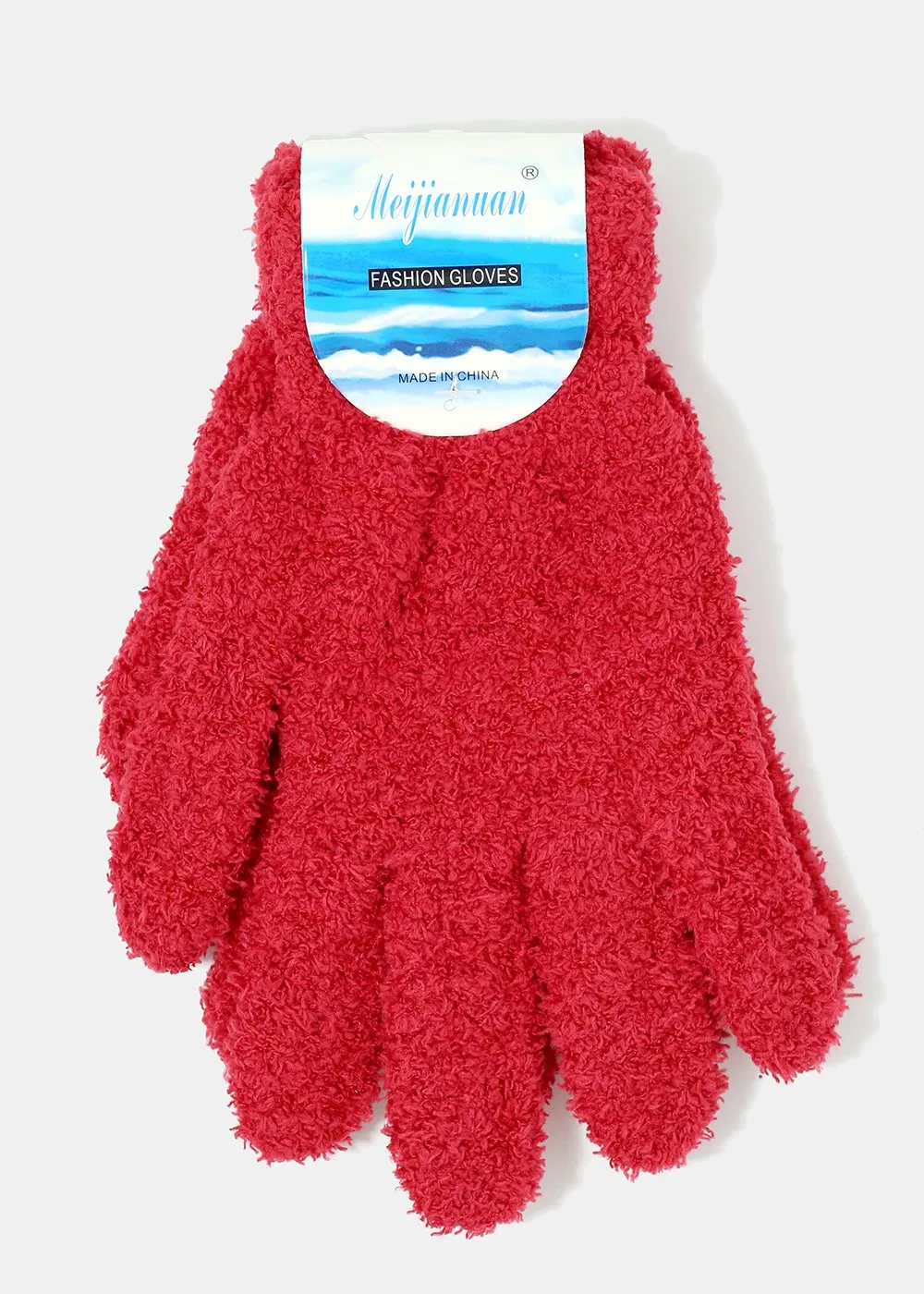 Solid Fuzzy Winter Gloves