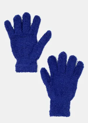 Solid Fuzzy Winter Gloves