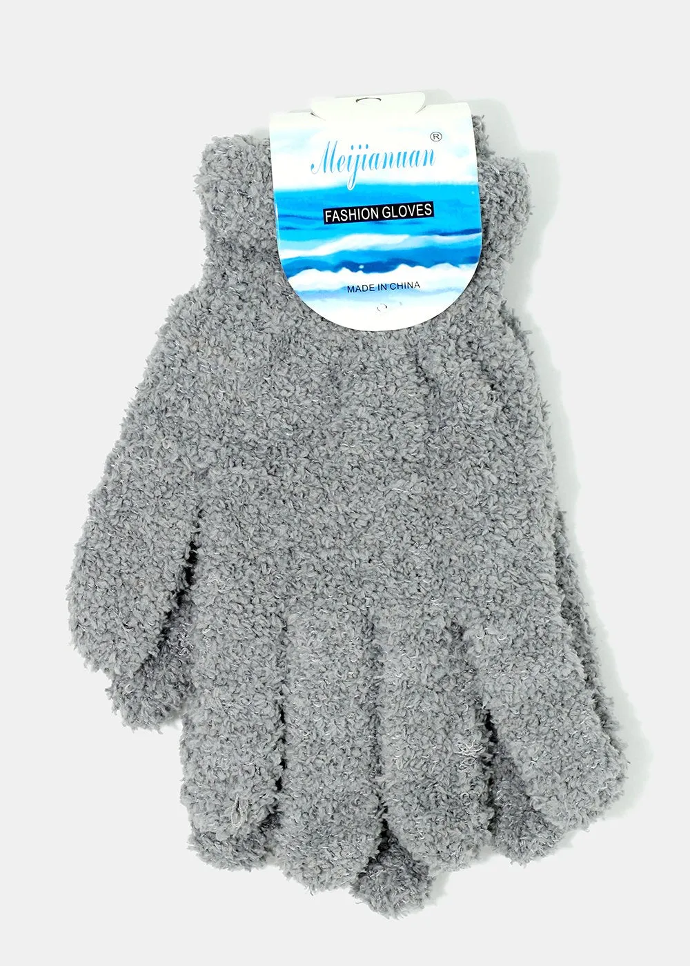 Solid Fuzzy Winter Gloves