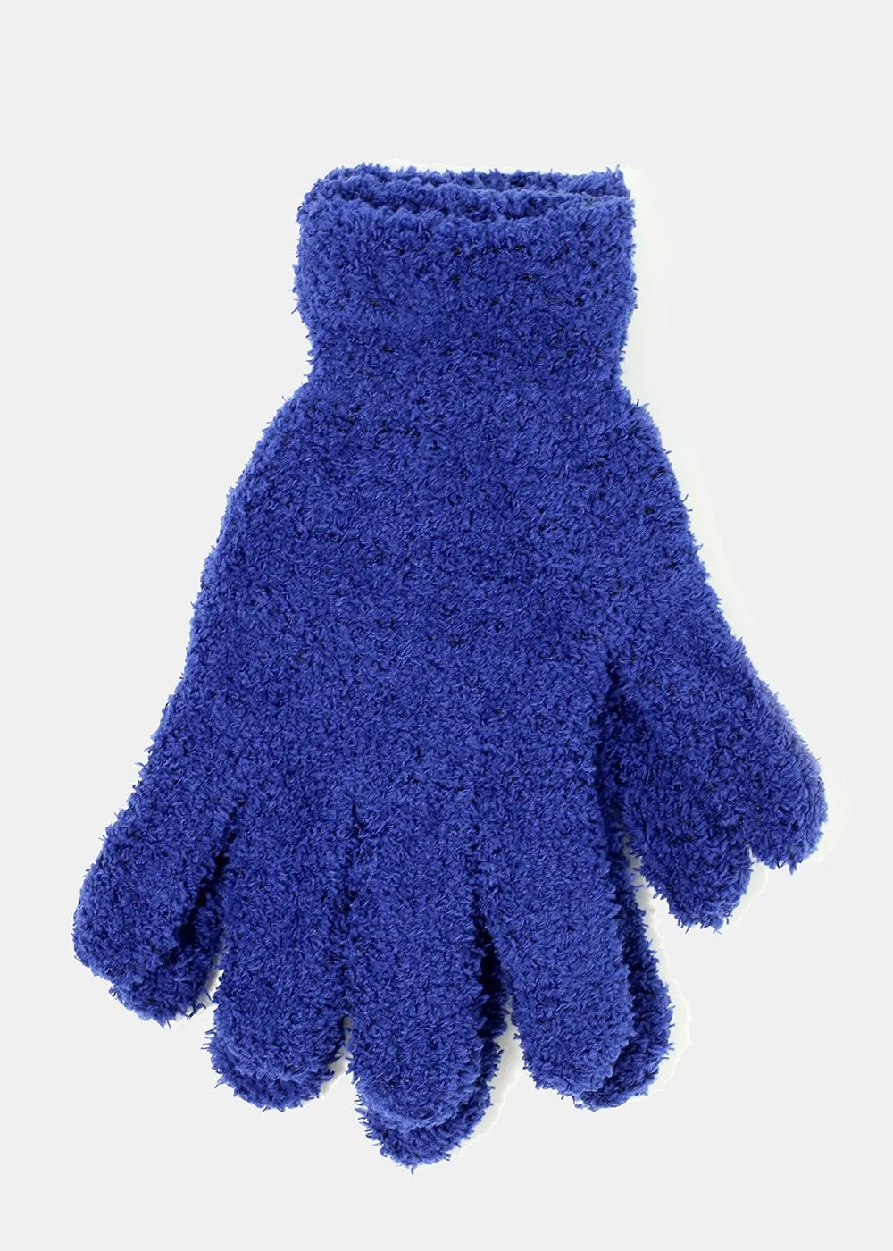 Solid Fuzzy Winter Gloves