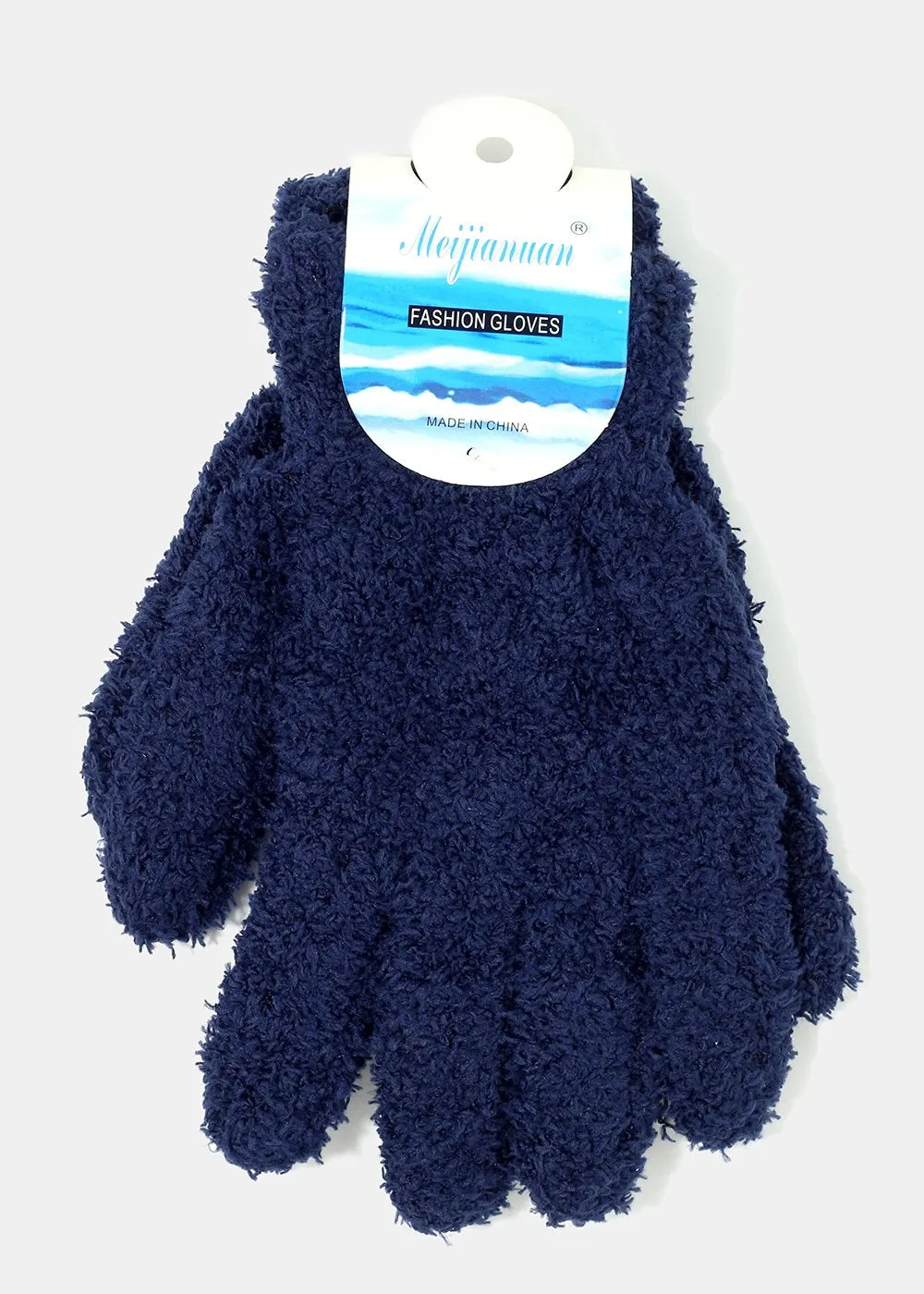 Solid Fuzzy Winter Gloves